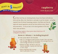 CELESTIAL SEASONINGS TEA COOL BREW RASPBRY, 40 BG N5