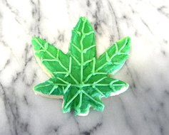 Naughty Pantry Marijuana Pot Leaf Cookie Cutter Set of 2 Stainless Steel