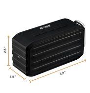 Antonso BV370 Cuboid Sport Outdoor Portable Waterproof Bluetooth 4.0 Loud Speaker Amplifier with Passive Bass... N2