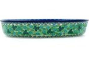 Polish Pottery Oval Baker 14-inch UNIKAT