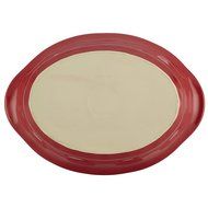 Rachael Ray Cucina Stoneware 3-1/2-Quart Oval Casserole, Agave Blue N7