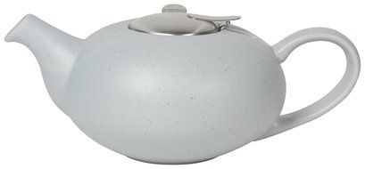 Now Designs London Pottery 4 Cup Pebble Teapot, Blue Flecks N3