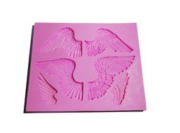 Wocuz W0701 Silicone Angle Wings Shaped Chocolate Fondant Mold Candy Mold for Cupcake Cake Decoration Gum Mould N2