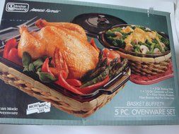 Anchor Hocking Basket Buffet 5 Piece Ovenware Set