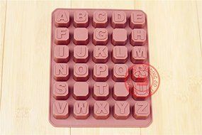 Roto - 1 Pc of Alphabet-shaped Kitchen Bakeware Cooking Tools Fondant Cake Decorations Tool Chocolate Silicone...