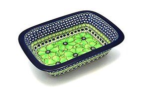 Polish Pottery Baker - Rectangular with Grip Lip - Unikat Signature U408A