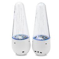 abcGoodefg Music Fountain Three Colour LED Dancing Water Stereo Speaker (Black)