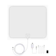 Indoor TV Antenna - ANTRobut 50 Miles Range Digital HDTV Antenna with Detachable Amplifier and Power Supply -...