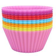 Lariy 12pcs soft Silicone Cake Muffin Chocolate Cupcake Bakeware Baking Cup Mold Saft N5