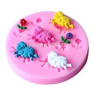 1pcs, Sheep Shape Silicone Mold, for Fondant Cake Mold, Bakware Tools, Soap Mold ,Sugar Tool N3