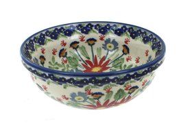 Polish Pottery Jungle Bouquet Dessert Bowl