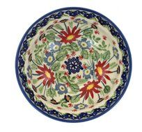 Polish Pottery Jungle Bouquet Dessert Bowl N2