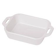 Staub Rectangular Dish, White, 10.5 x 7.5 - White
