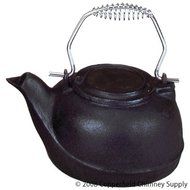 Copperfield 61131 Woodfield Flat Black Cast-iron Kettle, 2.5 Qt
