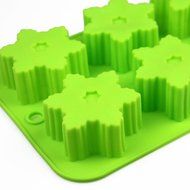 Wholeport Silicone Cake Mold Mould Muffin Cups Cake Pan Ice Mold 6-Snowflake Mold