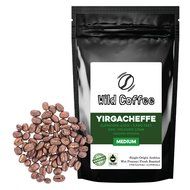 Wild Coffee, Whole Bean Organic Yirgacheffe Coffee, Fair Trade, Single-Origin, 100% Arabica, Austin Fresh Roasted...