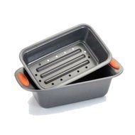 Rachael Ray Oven Lovin&#039; Non-Stick 2-Piece Meatloaf Pan Set, Orange, New Kitchen Tools