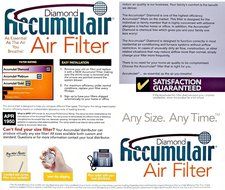 Accumulair FD22X26_6 Diamond MERV 13 Air Filter/Furnace Filters, 22" L x 26" W, 6 Piece