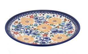 Polish Pottery Butterfly Dessert Plate