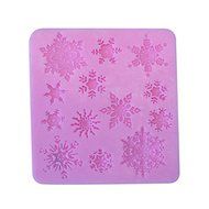 Witkey Snowflake Shaped Non Stick Ice Cube Tray Chocolate Molds Candy Molds Bread Molds Cake Pan Silicone Baking... N4
