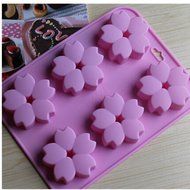 EVTECH(TM) 6 Cavity Flowers Style Silicone Gel Non Stick Cake Bread Mousse Biscuit Ice Pudding Mold Chocolate... N7