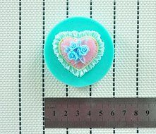 WilsonBaking Love Collection - Ocean Heart Rose Bouquet Mold Decorations Silicone Mold Silicone Fondant Lace Molds... N3