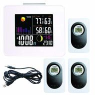 Londa Full Color LCD Wireless Weather Station with USB Charging Port and Digital Alarm Clock Weather Forecast... N4