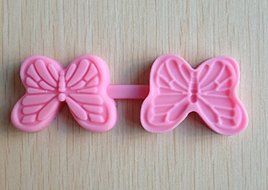 HSE 1pcs butterfly shape Printing mode Chocolate Candy Jello 3D silicone Mold Mould Cartoon Figre/cake tools soap...