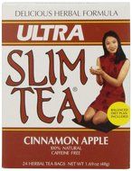 Ultra Slim Tea, Cinnamon Apple, Tea Bags, 24-Count Box (Pack of 4) N4
