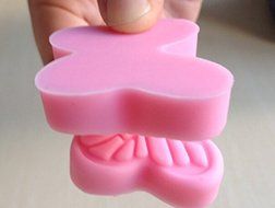 HSE 1pcs butterfly shape Printing mode Chocolate Candy Jello 3D silicone Mold Mould Cartoon Figre/cake tools soap... N3