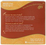 Tea India Masala Chai Tea, 72 Tagless Tea Bags, 5.8-Ounce Boxes (Pack of 6) N2