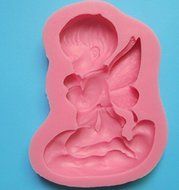 HSE Cute boy Angel shape Silicone 3D Mold Cookware Dining Bar Non-Stick Cake Decorating fondant mould tools