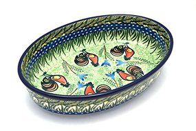 Polish Pottery Baker - Oval - Medium - Unikat Signature U2663