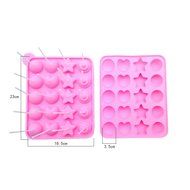 20-hole Lollipops Star Shape Silicone Mold, Cake Baking Tools, Cake Mold, Wholesale Cake Tools