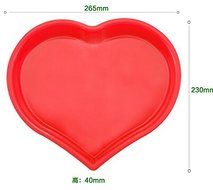 HSE Fondant cake decorating tools microwave kitchen supplies silicone mold bakeware big heart shape birthday 10...