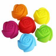 Cupcake Molds Silicone Baking Cups Muffin Cases Set of 12 Reusable Cupcake Liners N4