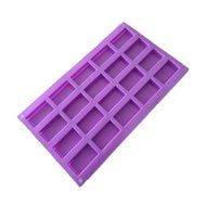 Allforhome (TM) 20 Cavities Rectangle Silicone Soap Mold Handmade Guest Sample Soap Mold Ice Cube Tray Biscuit... N2