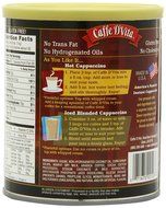 Caffe D'Vita English Toffee Cappuccino Mix, 16-Ounce Canisters (Pack of 6)