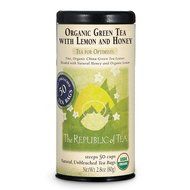 The Republic Of Tea Organic Turmeric Ginger Green Tea, 50 Tea Bags, Gourmet Green Tea And Turmeric Tea N6