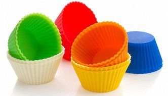 Cupcake Molds Silicone Baking Cups Muffin Cases Set of 12 Reusable Cupcake Liners N5