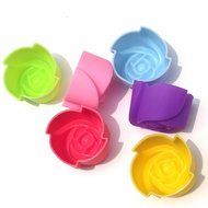 Cupcake Molds Silicone Baking Cups Muffin Cases Set of 12 Reusable Cupcake Liners N9