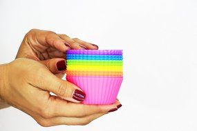 L.Store &reg; 12-pack Reusable Silicone Baking Cups / Cupcake Liners Xmas Gift N8