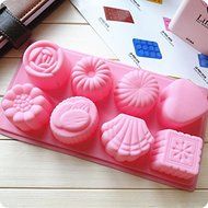 High Quality One Piece of Silicone 8 Flower Cake Mold by PJcake N2