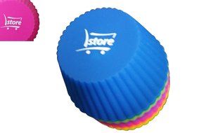 L.Store &reg; 12-pack Reusable Silicone Baking Cups / Cupcake Liners Xmas Gift N9
