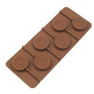 YSTD&reg; 6 - lollipop Silicone Ice Cube Chocolate Cake Cookie Cupcake Soap Molds Mould N2