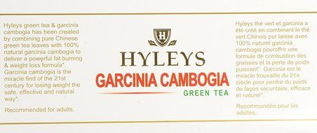 HYLEYS Tea Garcinia Cambogia Green Tea, 25 Count (Pack of 12) N8