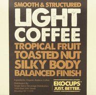 EKOCUPS Artisan Organic Decaf Coffee, Light Roast in, Recyclable Single Serve Cups for Keurig K-cup Brewers, 10...
