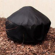 GEEKHOM Durable Black Round Fire Pit Cover, 30 Inch Diameter