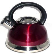 Uniware Heavy Gauge Metallic Kettle, 2.8 L, Red