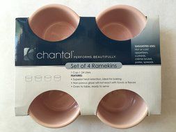 Chantal 1 Cup 8oz Set of 4 Ramekins, Pink